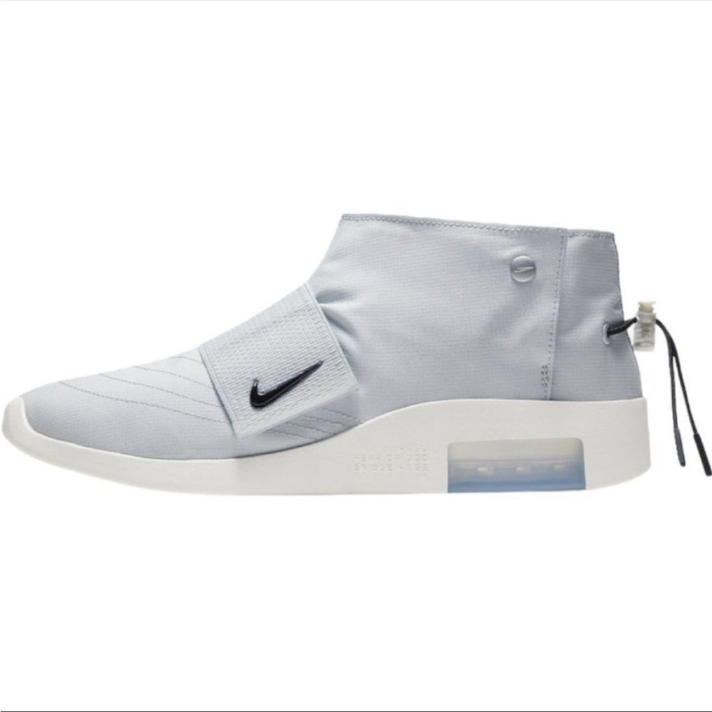 NIKE AIR x FEAR OF GOD | Pure Platinum & Black Sail Moccasin Sneakers Men’s 6.5